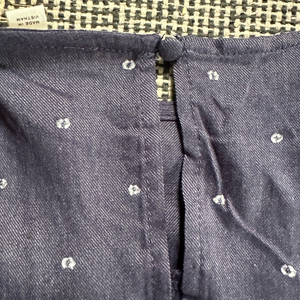 NWT - Blu Pepper - Tiered Clip Dot Top - Size L - Navy - Picture 5 of 14